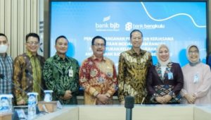 Sah, Bank bjb Tandatangani PKS Penyertaan Modal KUB ke Bank Bengkulu