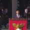 Tangkapan layar Presiden Joko Widodo bertindak sebagai inspektur upacara dalam HUT Ke-76