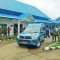 Mobil RSAL Merauke membawa jenazah Mayor dr Beni untuk disemayamkan di RS Jenderal TNI LB.