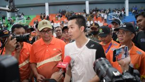 Taufik Hidayat Hibur Peserta Wali Kota Cup 2022