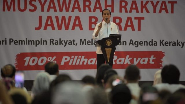 Presiden Jokowi dalam Musyawarah Rakyat (Musra) di