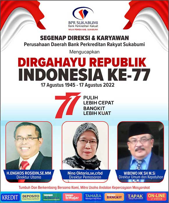 Dirgahayu Republik Indonesia ke-77 BPR Sukabumi