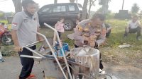 Polisi dan Dishub Kota Sukabumi Cat Rumble Strip, Disoal Pengendara