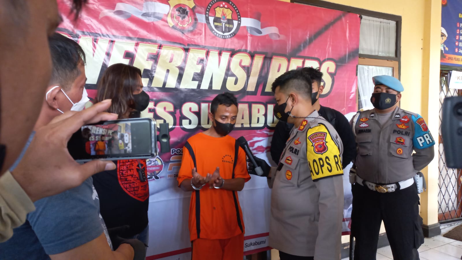 Polres Sukabumi Amankan VS Pelaku Pembunuhan Mayat