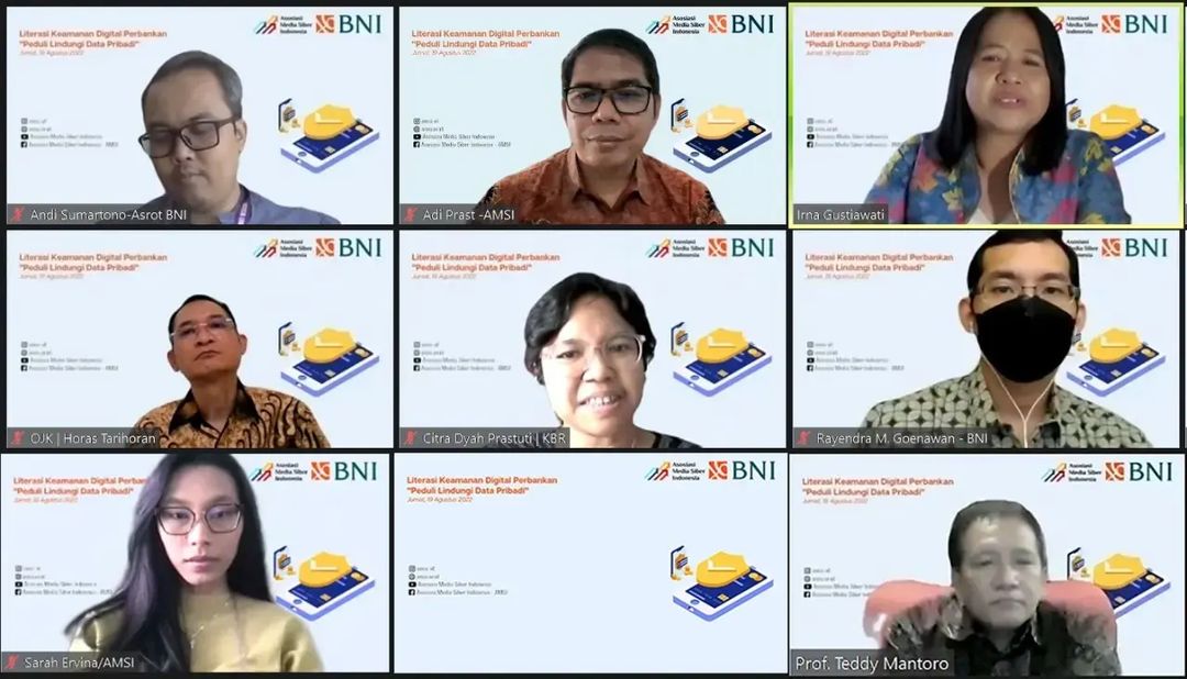 Lindungi Data Pribadi yang diselenggarakan Bank BNI dan AMSI