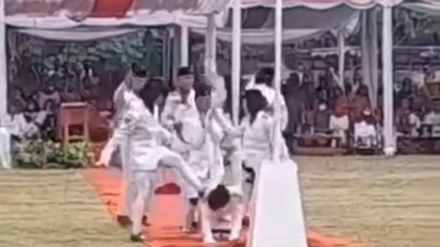 Gambar video aksi anggota paskibra