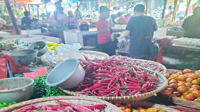 Pedagang Cabai Pasar Kota Sukabumi