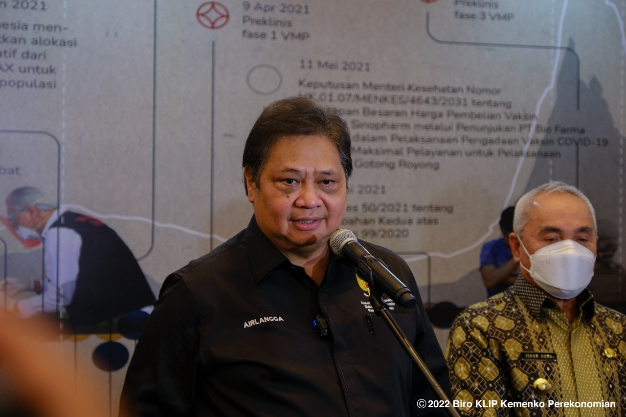 Menteri Koordinator Bidang Perekonomian Airlangga Hartarto