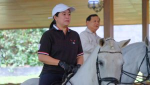 Cerita Puan diajak berkuda oleh Prabowo saat berkunjung ke Hambalang