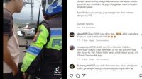 Videonya viral di media sosial polisi marah-marah saat tilang pengendara di Tol Bocimi.