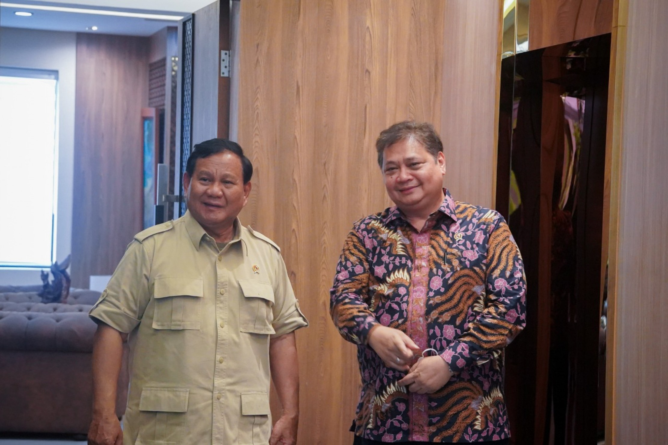 Momen pertemuan Menteri Pertahanan Prabowo Subianto