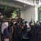 Suasana saat puluhan mahasiswa melakukan aksi unjuk rasa di depan gedung DPRD Kabupaten Sukabumi