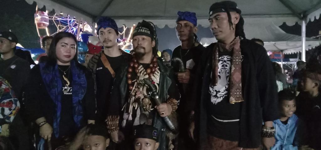 seniman dari tiga perguruan saat berkumpul di Acara HUT Kabupaten Sukabumi ke 152 tahun