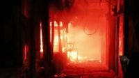 Pasar Cimol yang berada di di Pasar Lettu Bakri, Kota Sukabumi terbakar,