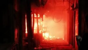 Pasar Cimol Lettu Bakrie Kota Sukabumi Terbakar