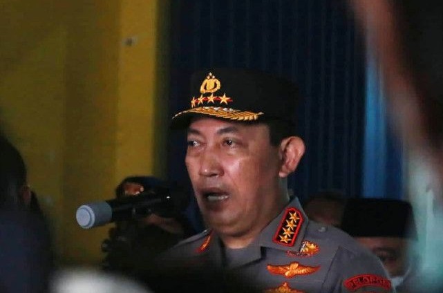 Kapolri Jenderal Pol Listyo Sigit Prabowo pada saat