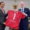 Buah tangan dari Presiden FIFA Gianni Infantino