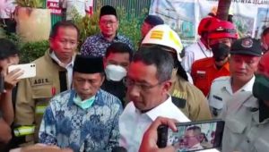 Pj Gubernur DKI Heru Budi : Kebakaran JIC, Tolong Kapolres Ungkap Penyebabnya