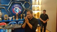 Ketua Panpel Malang Abdul Haris di Kantor Arema FC