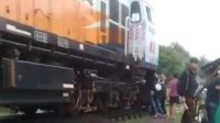 Kereta Api (KA) Pangrango Jurusan Sukabumi-Bogor terlibat kecelakaan