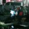 Petugas gabungan saat mengevakuasi anak berkebutuhan khusus