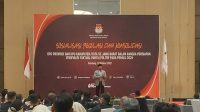 Gubernur Jawa Barat M Ridwan Kamil, seusai menutup Sosialisasi Regulasi dan Konsolidasi KPU