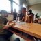 Petugas BNNK Sukabumi, saat melakukan tes urine