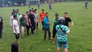 Sepak Bola Tarkam Simpenan Sukabumi Ricuh, Kadesnya Bilang Begini