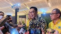Gubernur Jawa Barat Ridwan Kamil usai menghadiri perayaan HUT Ke-58 Partai