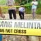 Petugas Polsek Cibadak, Polres Sukabumi, saat olah TKP di lokasi seorang bocah SD tewas terimpa tembok pilar