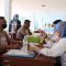 Sejumlah Bhabinkamtibmas saat menjalani pemeriksaan kesehatan