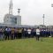 Para eks pemain Persib sedang melaksanakan Salat Gaib
