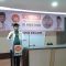 Ketua PKS Kabupaten Sukabumi M Sodikin saat memberikan pidato pada kegiatan tasyakuran atas penganugrahan Pahlawan Nasional