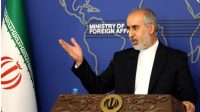 Juru Bicara Kementerian Luar Negeri Iran Nasser Kanani. Iran membantah laporan Wall Street Journal yang mengutip