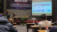 Circular Economy Specialits Chandra Asri Nicko Setyabudi memaparkan permasalahn sampah plastik dalam sesi Ekonomi Sirkular