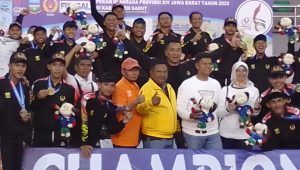 Raih Emas, Tim Futsal Kabupaten Sukabumi Catatkan Sejarah, M Sodikin : Kami Bangga !