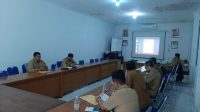 Pembahas persiapan pendistribusian STB gratis di kantor Diskominfosan Kabupaten Sukabumi, belum lama ini.