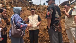 Lina Ruslinawati Tinjau Longsor Pasir Datar Indah, Ini Hasilnya