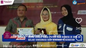 Anggota DPR RI Dewi Asmara Apresiasi Kegiatan Vaksinasi dan Seminar Kesehatan Universitas Nusa Putra
