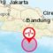 Titik koordinat gempa dengan magnitudo
