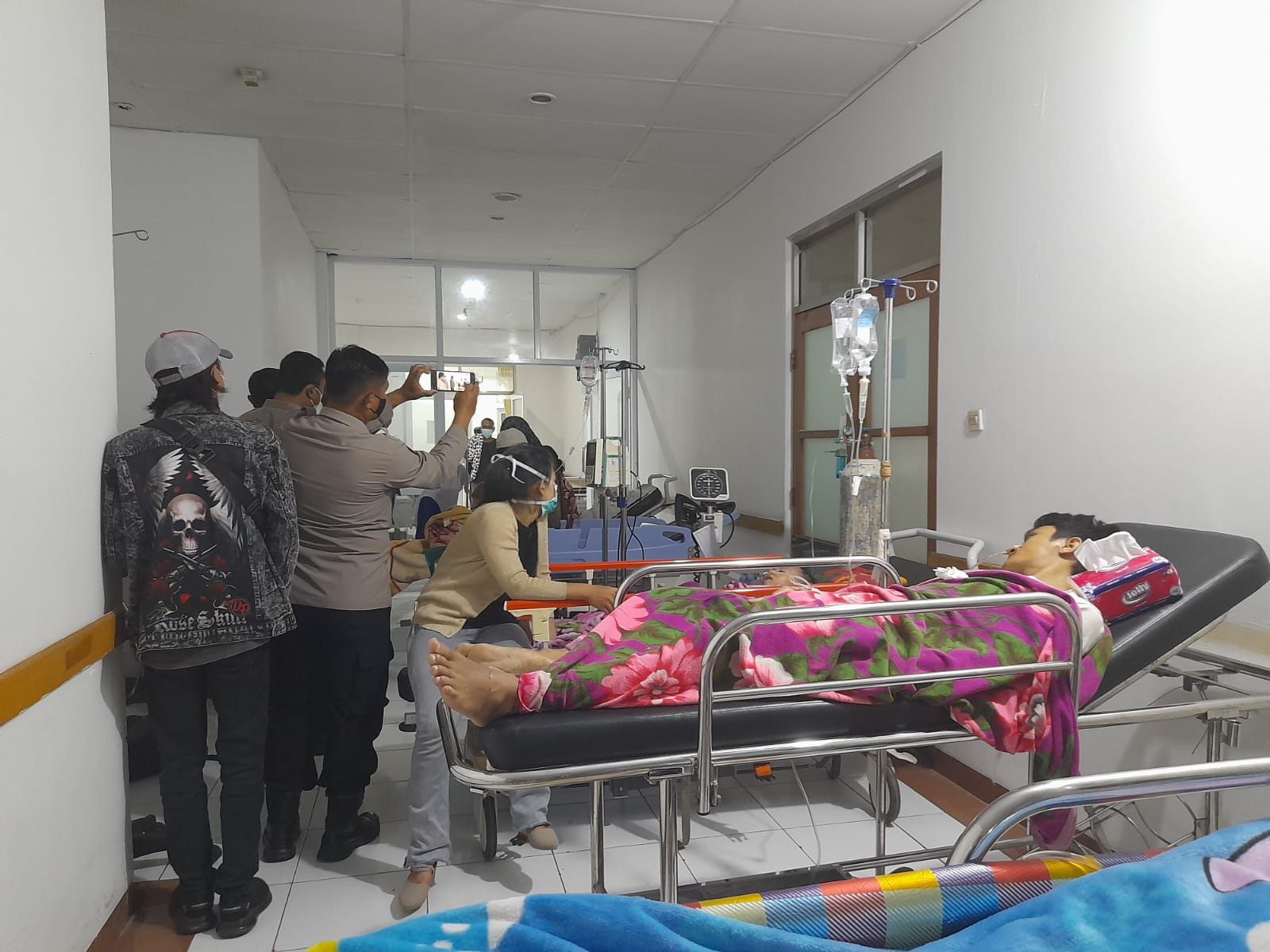Kondisi salah seorang korban bencana Gempa Cianjur