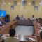Suasana rapat kordinasi dengan camat dan kepala desa di wilayah kecamatan Palabuhanratu Kabupaten Sukabumi