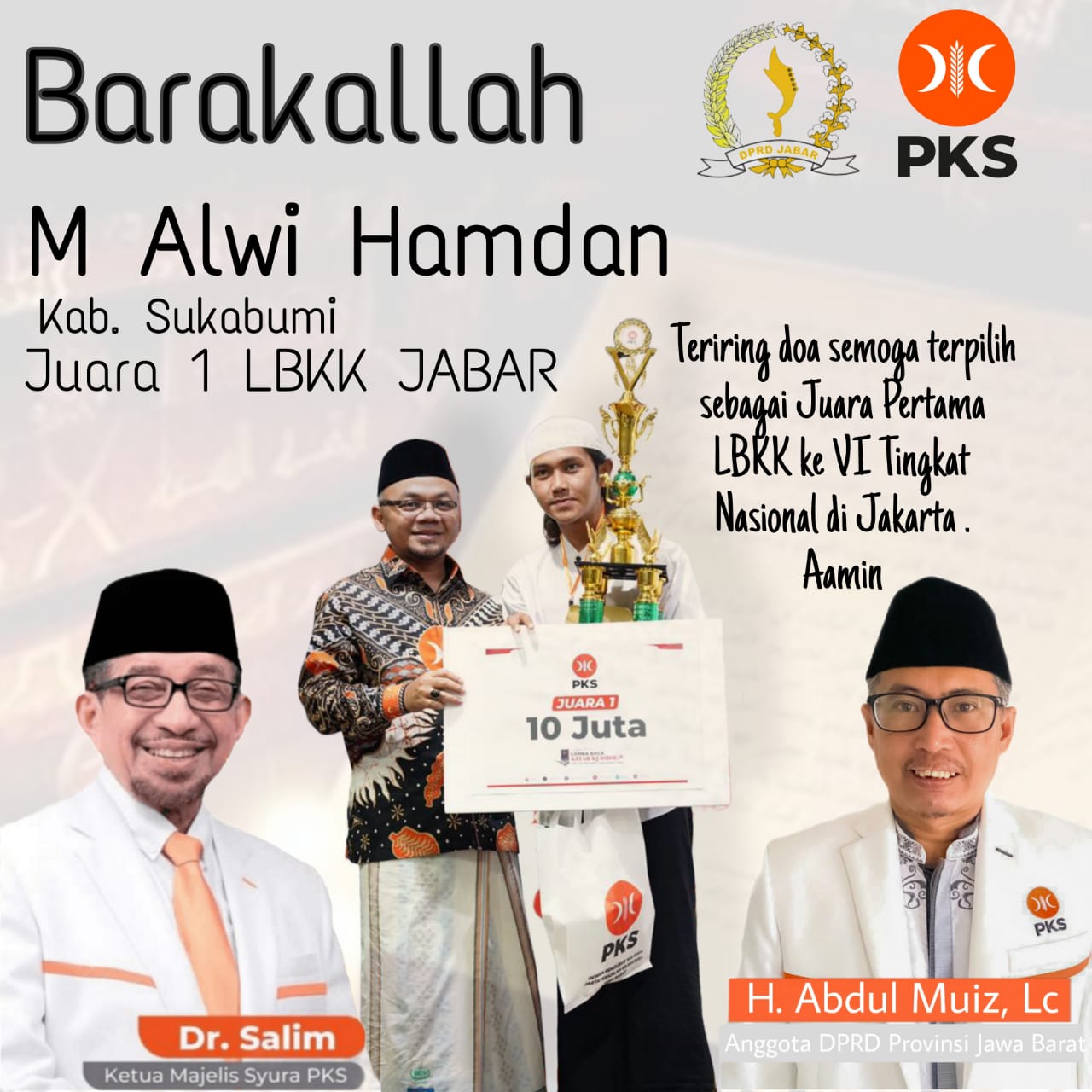 Anggota Komisi II DPRD Jawa Barat dari Fraksi PKS Abdul Muiz