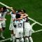 Striker Inggris Harry Kane merayakan