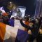 Fans berkumpul di Paris untuk Prancis v Maroko - Paris, Prancis - 14