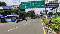 Situasi lalu lintas di Simpang Gadog