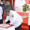 Bupati Sukabumi Marwan Hamami saat meresmikan Gedung Unit Transfusi Darah (UTD) PMI Kabupaten