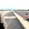 Warga saat swafoto di lokasi pintu keluar Tol Bocimi sesi 2, Sundawenang
