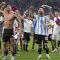 Lionel Messi dan para pemain Argentina