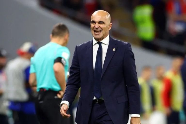 Pelatih Belgia Roberto Martinez saat